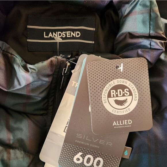 Lands End Hyper Dry Premium Down Puffer Vest Size Large NWT - Picture 5 of 6